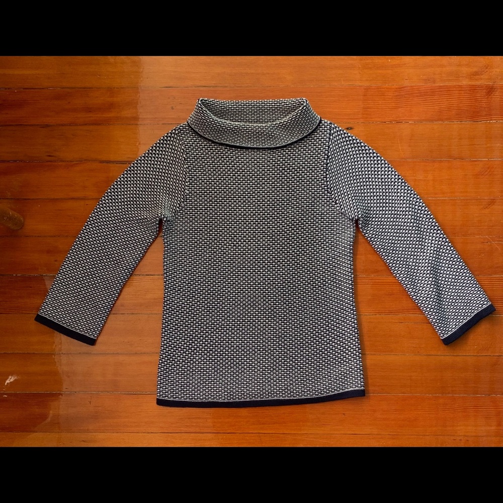 Boden Navy Roll Neck Sweater